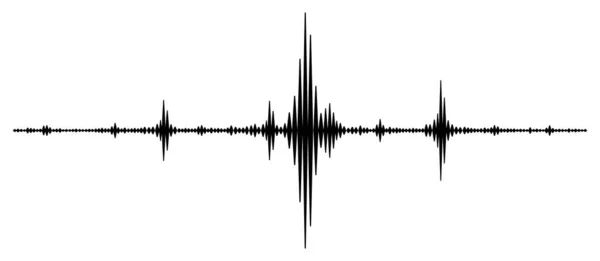 Earthquake Background Seismogram Seismic Measurement — Stock Vector