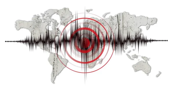 Earthquake Background Seismogram Seismic Measurement — Stock Vector