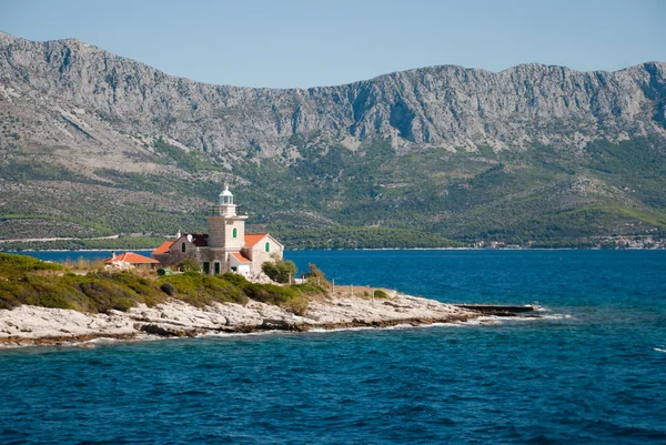 Fyrtårn på Hvar Island - Stock-foto