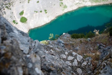 Imotski, Hırvatistan'daki ünlü Mavi Göl