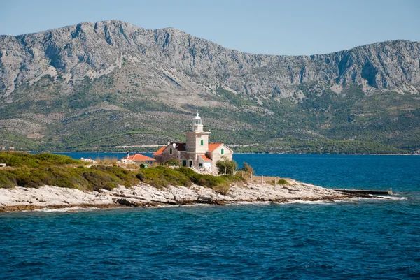 Fyren på ön hvar — Stockfoto