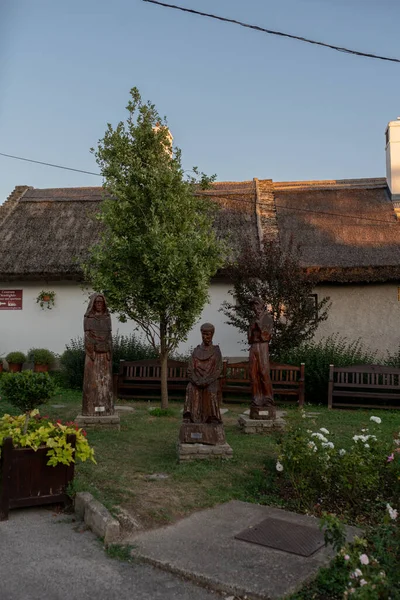 Fotografie Clădirii Orașului Vechi Din Satul Istoric Tihany Ungaria Lacul — Fotografie, imagine de stoc