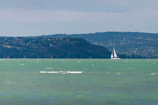 Siofok Hungary 2021年8月31日 バラトン湖 ハンガリー シオフォクのヨット — ストック写真