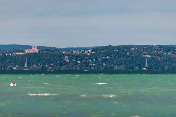 Siofok Hungary Ağustos 2021 Balaton Gölü Yat Macaristan Siofok — Stok fotoğraf