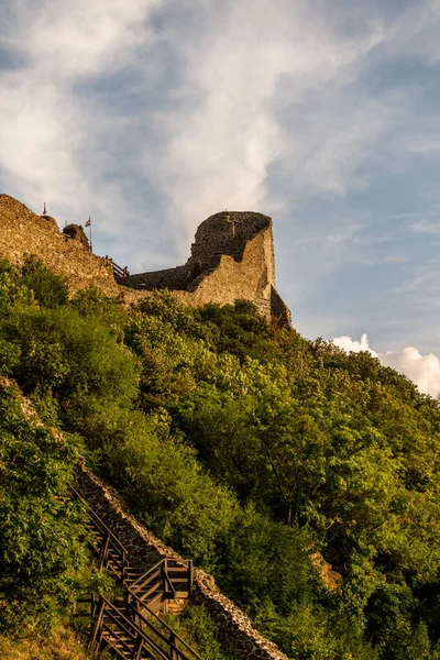 Photo Castle Szigliget Szigliget Hongrie Ruines Forteresse Hongroise Médiévale Xiiie — Photo