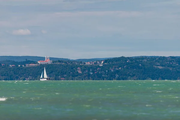 Balaton Parti Jacht Fotója Magyarország Siófok — Stock Fotó