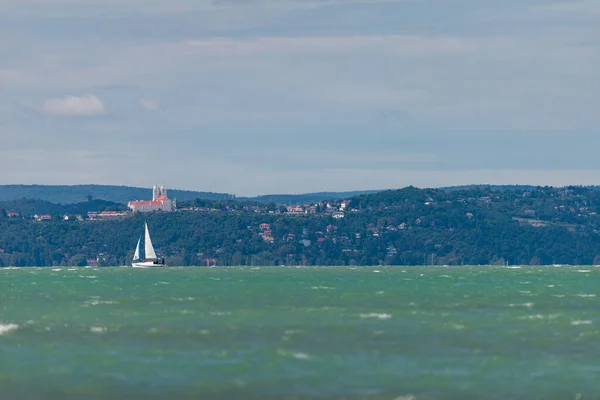 Zdjęcie Jachtu Balaton Lake Węgry Siofok — Zdjęcie stockowe