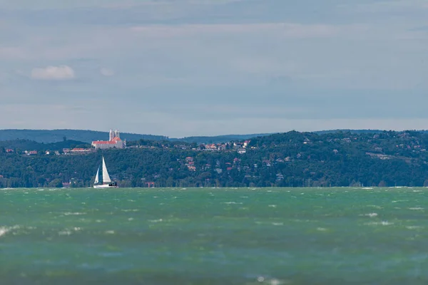 Фото Яхты Озере Балатон Венгрия Шиофок — стоковое фото