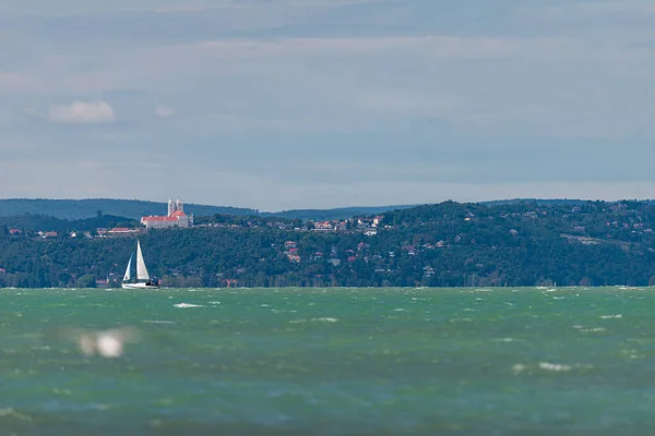 Balaton Parti Jacht Fotója Magyarország Siófok — Stock Fotó