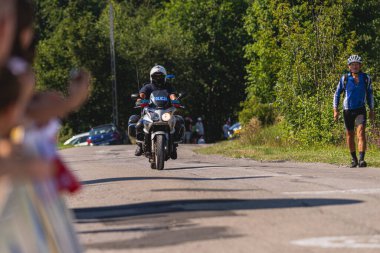 BUDZOW, POLAND - AUGUST 5, 2022: Cycling race 