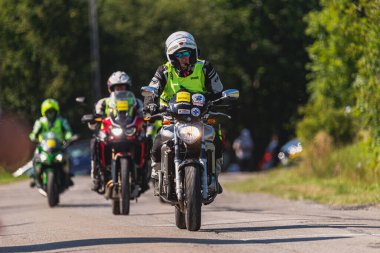 BUDZOW, POLAND - AUGUST 5, 2022: Cycling race 