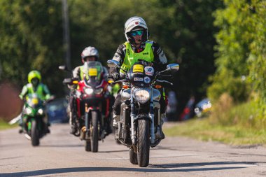 BUDZOW, POLAND - AUGUST 5, 2022: Cycling race 
