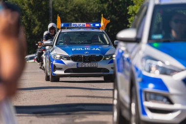 BUDZOW, POLAND - AUGUST 5, 2022: Cycling race 