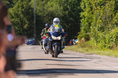 BUDZOW, POLAND - AUGUST 5, 2022: Cycling race 