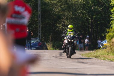 BUDZOW, POLAND - AUGUST 5, 2022: Cycling race 
