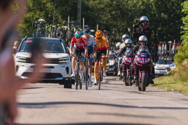 BUDZOW, POLAND - AUGUST 5, 2022: Cycling race 