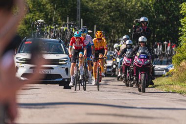 BUDZOW, POLAND - AUGUST 5, 2022: Cycling race 