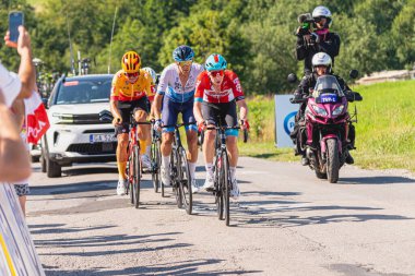 BUDZOW, POLAND - AUGUST 5, 2022: Cycling race 
