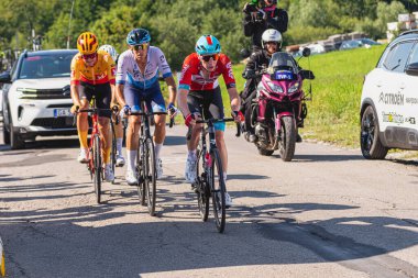 BUDZOW, POLAND - AUGUST 5, 2022: Cycling race 