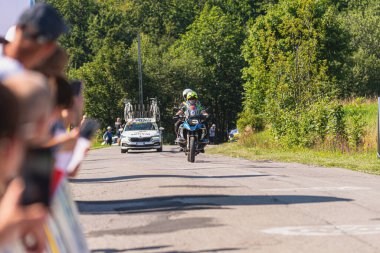 BUDZOW, POLAND - AUGUST 5, 2022: Cycling race 