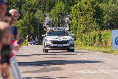 BUDZOW, POLAND - AUGUST 5, 2022: Cycling race 