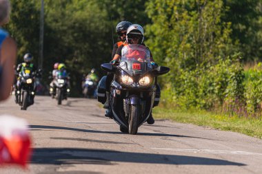 BUDZOW, POLAND - AUGUST 5, 2022: Cycling race 
