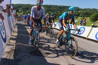 BUDZOW, POLAND - AUGUST 5, 2022: Cycling race 