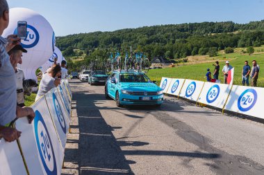 BUDZOW, POLAND - AUGUST 5, 2022: Cycling race 
