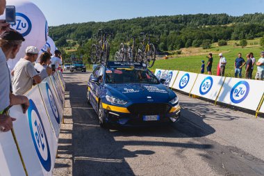 BUDZOW, POLAND - AUGUST 5, 2022: Cycling race 