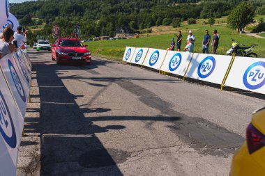 BUDZOW, POLAND - AUGUST 5, 2022: Cycling race 