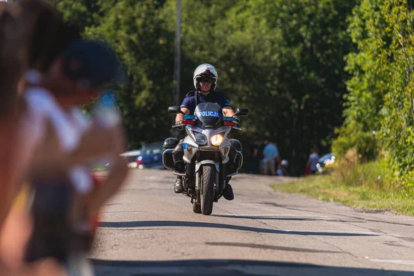 BUDZOW, POLAND - AUGUST 5, 2022: Cycling race 