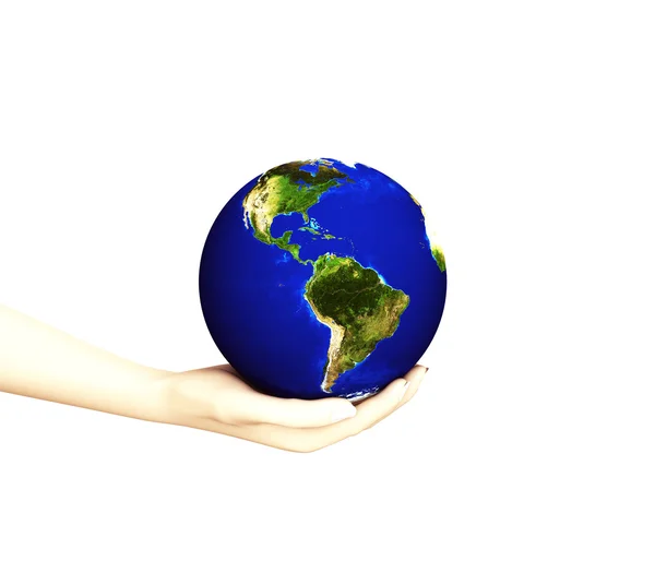 Earth in hand — Stock Photo, Image