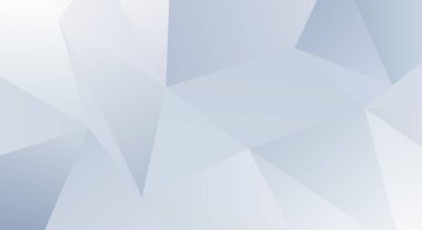 Modern soyut üçgenler, çokgenler, beyaz, gri ve mavi arka planda ışık ve gölgelerle örtüşüyor. Vektör illüstrasyonu