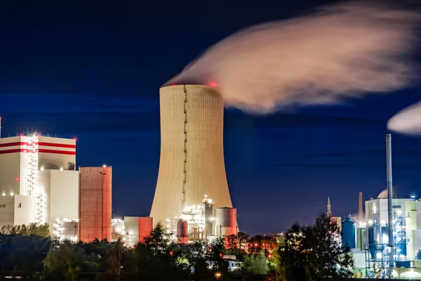 Night shot from a coal plant — Stock Photo, Image