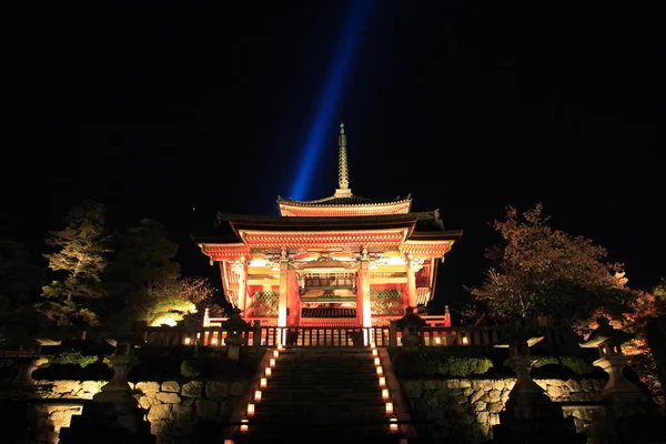 Tempio di Kyoto di notte — Foto Stock