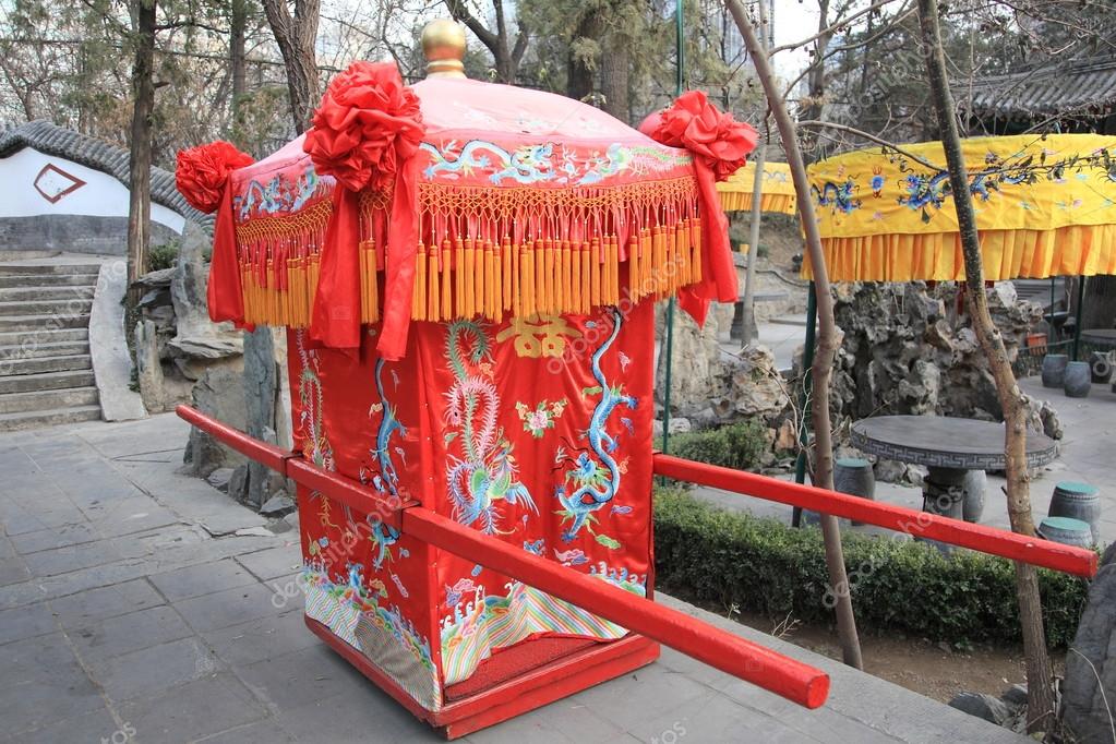 Chinese wedding sedan chair — Stock Photo © ohmaymay #40960499