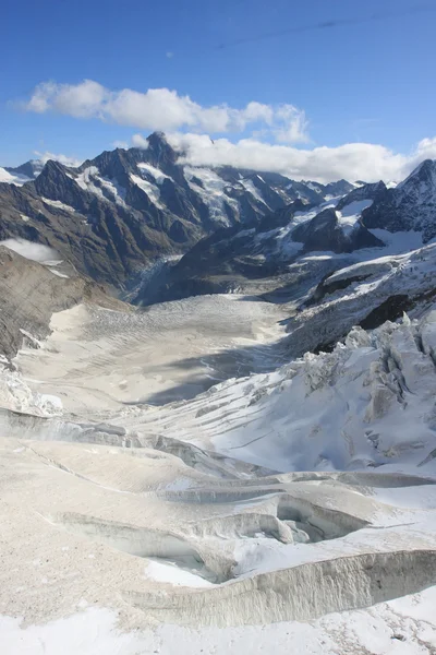 Glaciar y alpes de Jungfrau — Foto de Stock