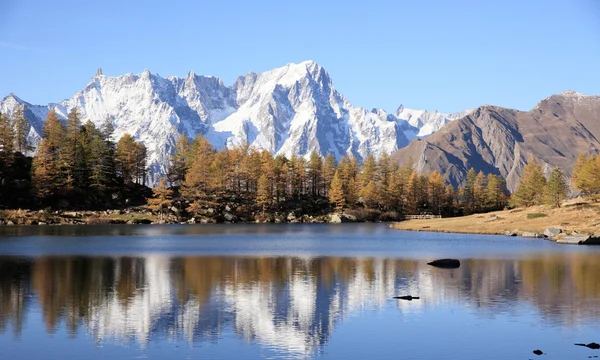 Mont blanc dağ manzarası