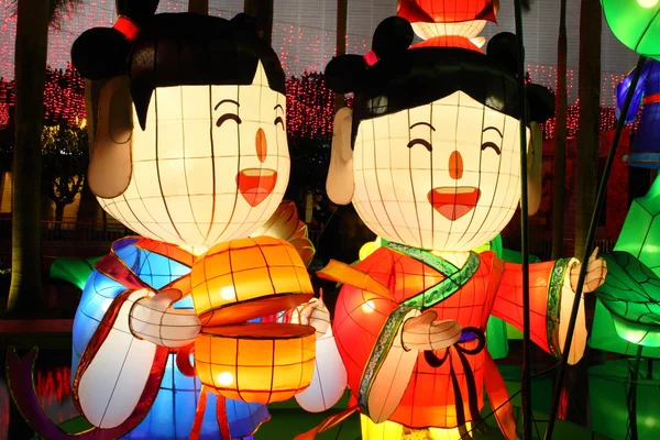 Chinese cartoon lanterns — Stock Photo, Image