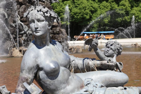 Estátua da deusa medieval do palácio de Herrenchiemsee — Fotografia de Stock