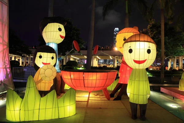 Карнавал фонарей Цим Ша Цуй, Гонконг — стоковое фото