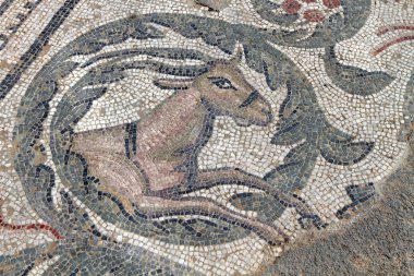 Antik geyik Sicilya villa romana del casale zemini Mozaik