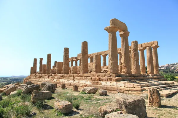 Vallei van de tempels in agrigento — Stockfoto