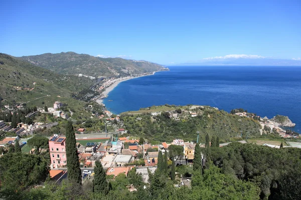 Taormina coastline, Sicily — Stock Photo, Image