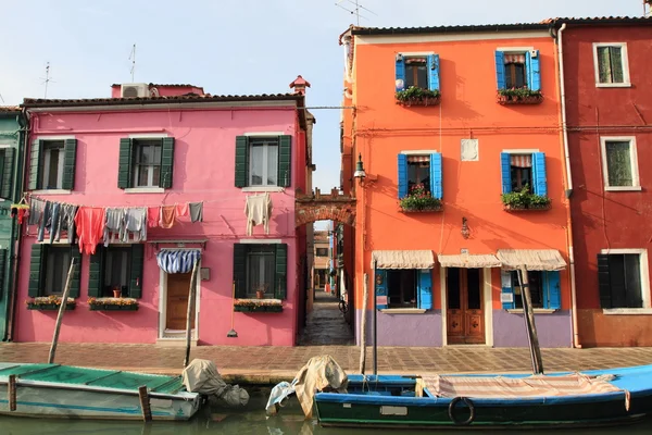 Burano sziget Velence, Olaszország — Stock Fotó