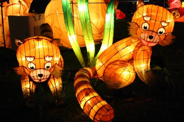 Lanterns in the shape of squirrels — Stock Photo, Image