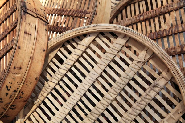 Cestas de vapor de bambú chino —  Fotos de Stock