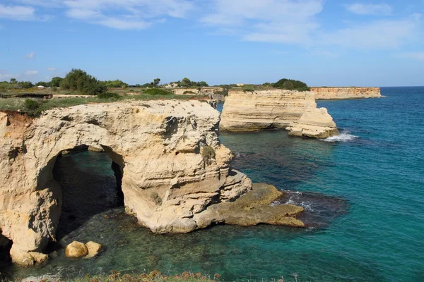 Paysage côtier des Pouilles, Italie — Photo