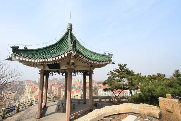 Pavilion of Little Fish Hill of Qingdao — Stock Photo, Image