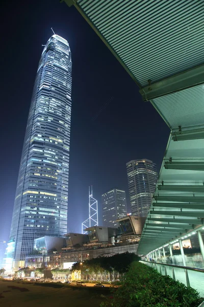 Hong kong Nacht Stadtbild — Stockfoto